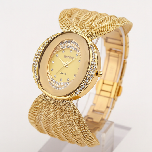 Reloj Femenino Aurea Glam Dorado