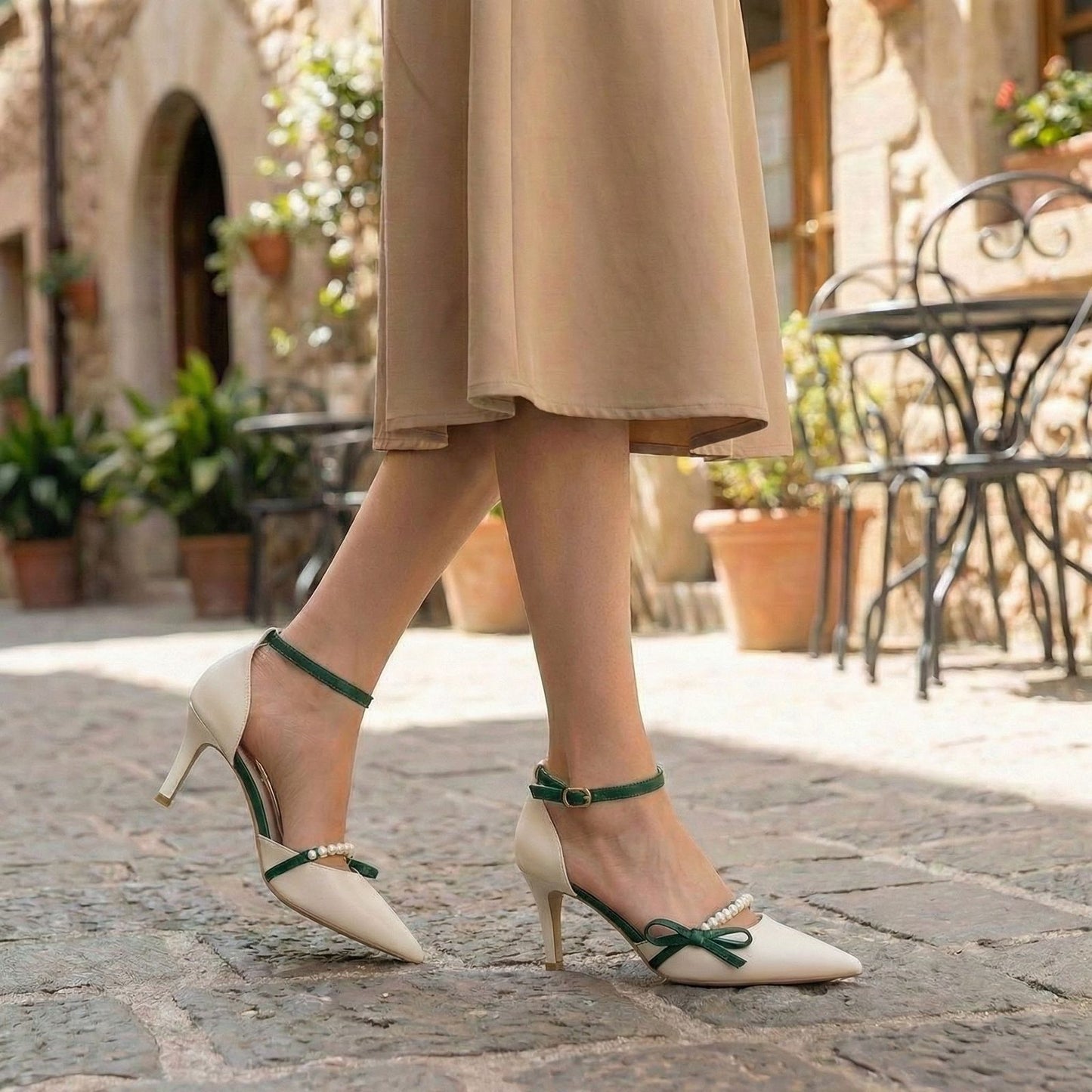 Dolce Perla® | Zapatos elegantes para mujer con detalle perlado